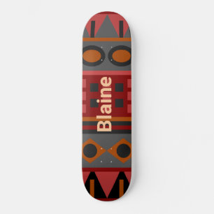 Colorful Funky Pattern Skateboard
