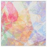 Colorful Funky Retro Cool Polygon Mosaic Pattern Fabric