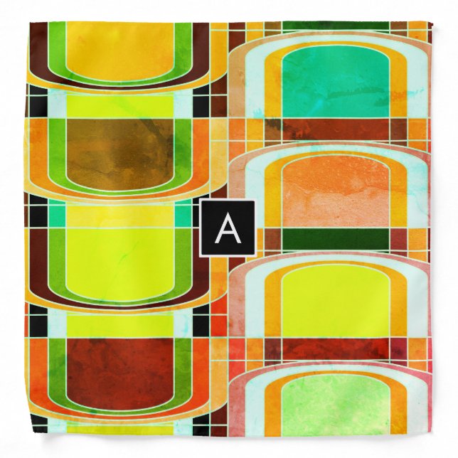 Colorful Funky Retro Inspired Bandana (Front)