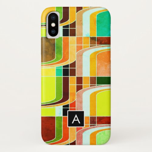 Colorful Funky Retro Inspired iPhone X Case