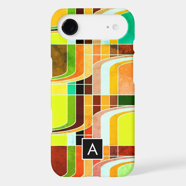 Colorful Funky Retro Inspired Case-Mate iPhone Case (Back)