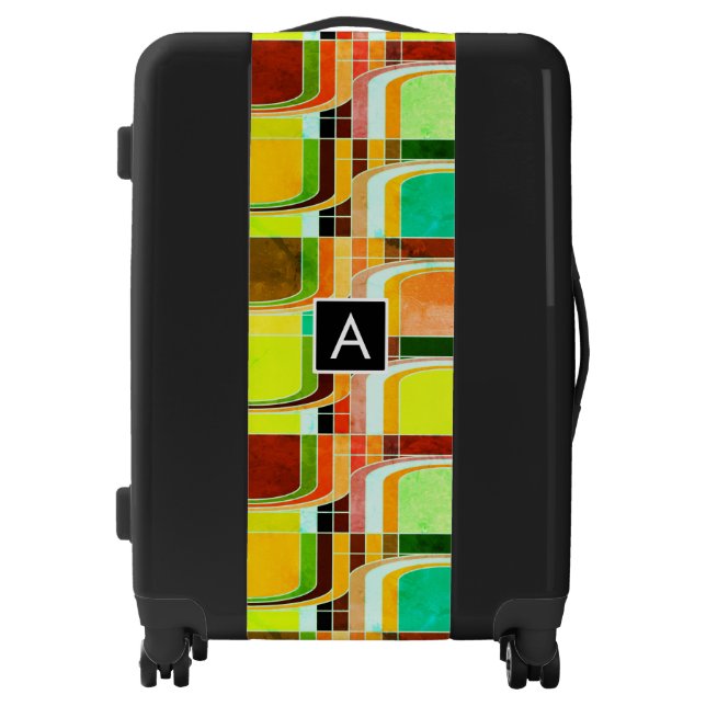 Colorful Funky Retro Inspired Luggage (Front)