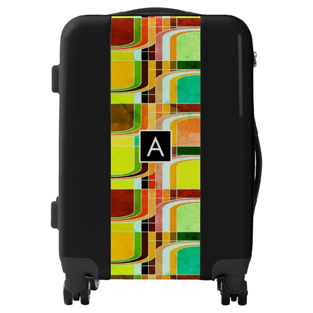 Colorful Funky Retro Inspired Luggage (Front)