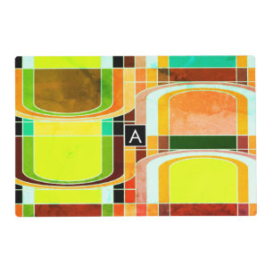 Colorful Funky Retro Inspired Placemat