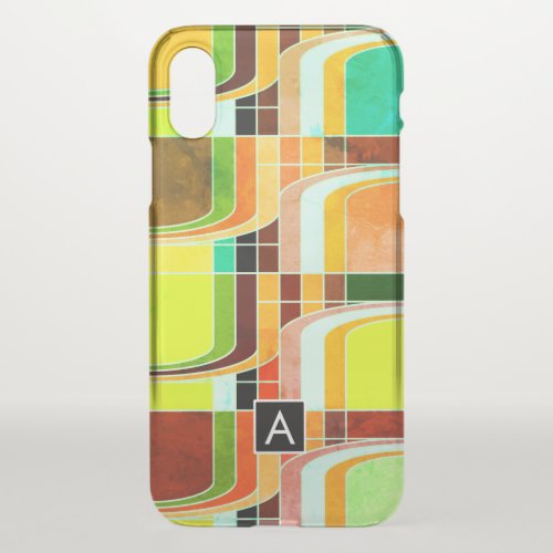 Colorful Funky Retro Inspired iPhone X Case