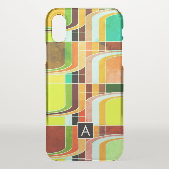 Colorful Funky Retro Inspired Uncommon iPhone Case (Back)