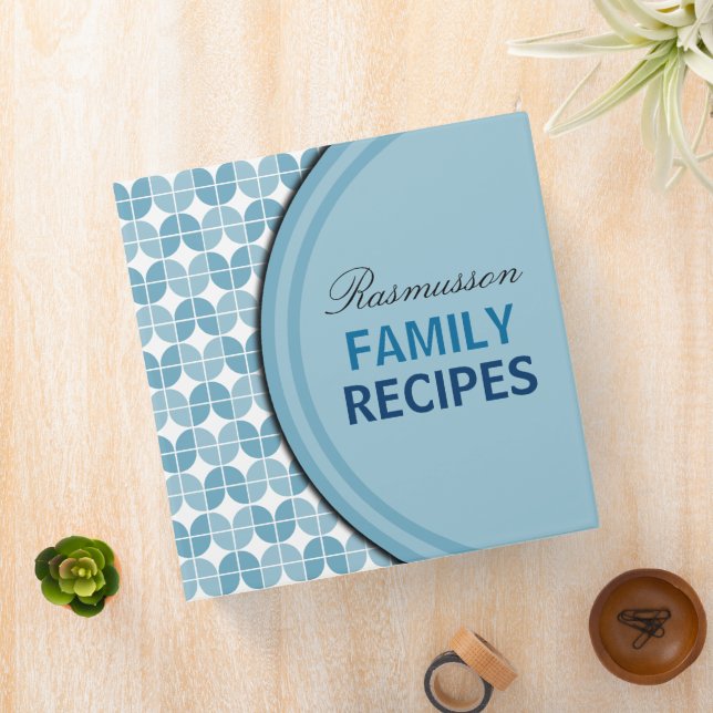 Colorful Funky Retro Pattern 2" Binder (In Situ)