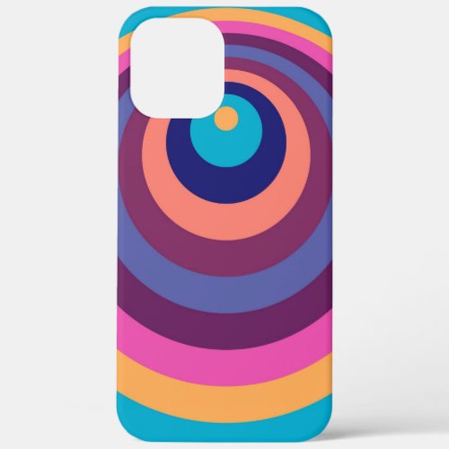 Colorful Funky Stripes Modern Geometric Pattern iPhone 12 Pro Max Case