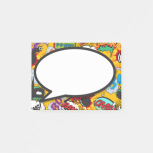 Colorful Funny Comic Book Speech Bubble Post-it Notes