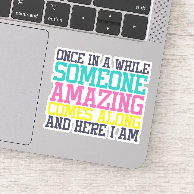 Colorful Funny Sarcastic  Die Cut Sticker Decal (Detail)