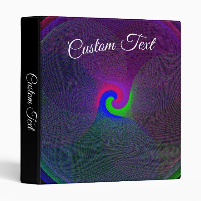 Colorful Fused Center Geometric Binder (Front/Spine)