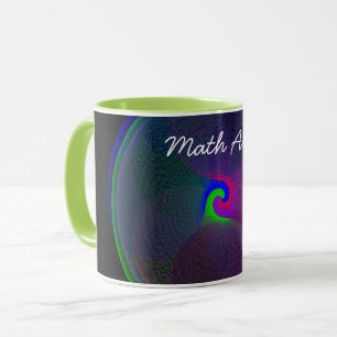 Colorful Fused Geometric Math Art Coffee Mug