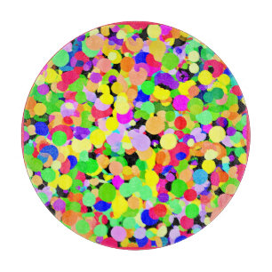Colorful Fusion Pattern Design Cutting Board