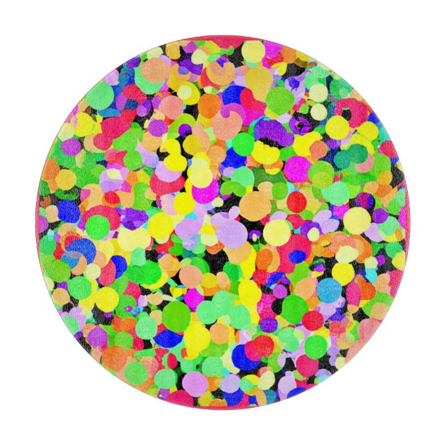 Colorful Fusion Pattern Design Cutting Board (Front)