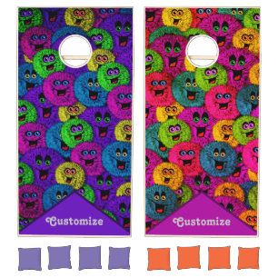 Colorful Fuzzles Kid's Cornhole Set