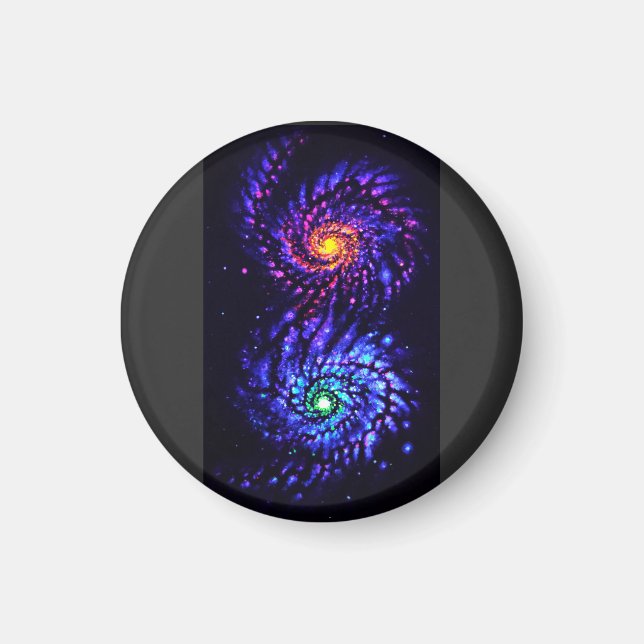 Colorful galaxies    magnet (Front)
