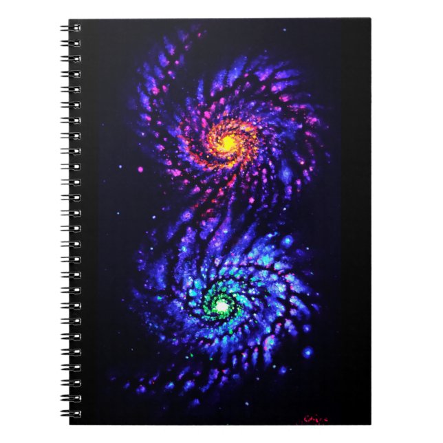 Colorful galaxies   notebook (Front)