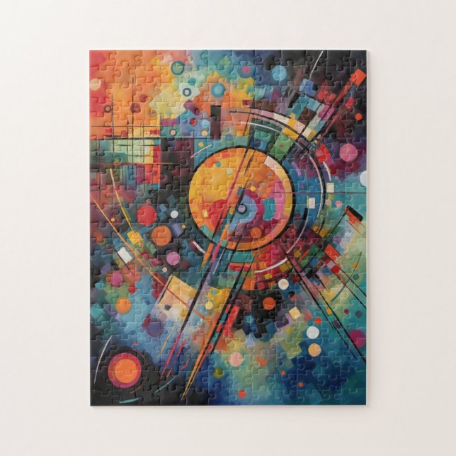 Colorful Galaxy Abstract Painting Jigsaw Puzzle (Vertical)
