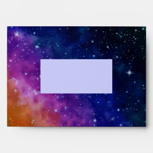 Colorful Galaxy Birthday Party Envelope