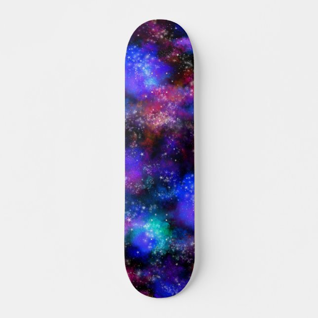 Colorful Galaxy Cosmic space Skateboard (Front)