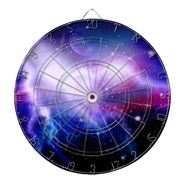 Colorful galaxy dartboard (Front)