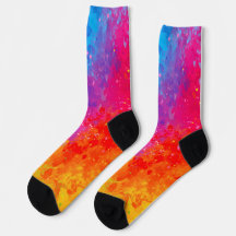 Colorful Galaxy Design Socks