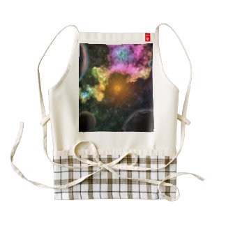 Colorful Galaxy Explosion Zazzle HEART Apron