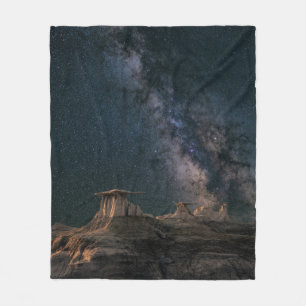 Colorful Galaxy Fleece Blanket