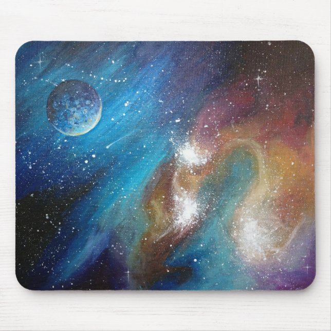 Colorful Galaxy Mousepad (Front)