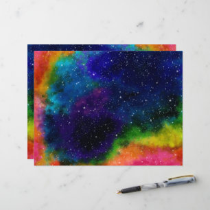 Colorful Galaxy Paper