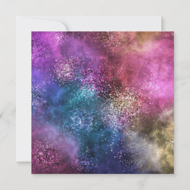 Colorful Galaxy Pattern (Front)