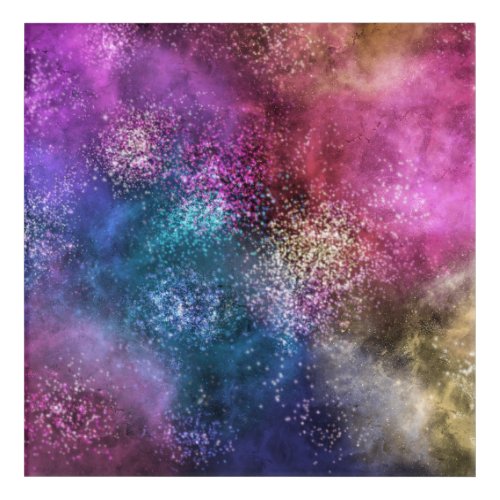 Colorful Galaxy Pattern Acrylic Print