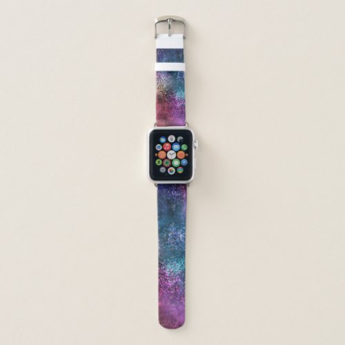 Colorful Galaxy Pattern Apple Watch Band