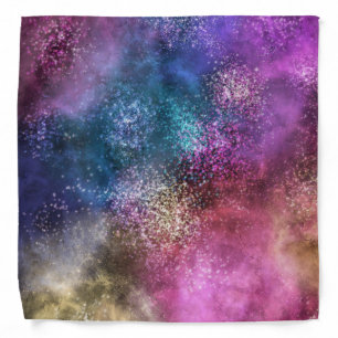 Colorful Galaxy Pattern Bandana