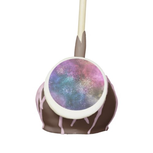 Colorful Galaxy Pattern Cake Pops
