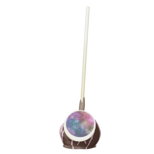 Colorful Galaxy Pattern Cake Pops (Front)