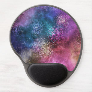 Colorful Galaxy Pattern Gel Mouse Pad