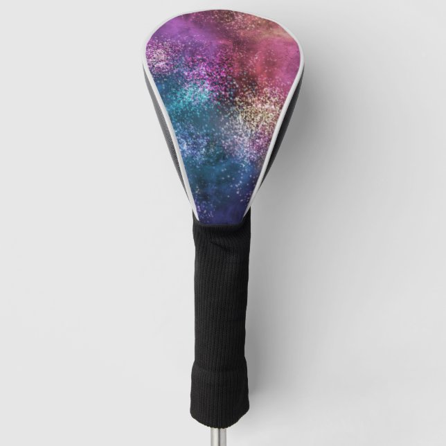 Colorful Galaxy Pattern Golf Head Cover (Front)