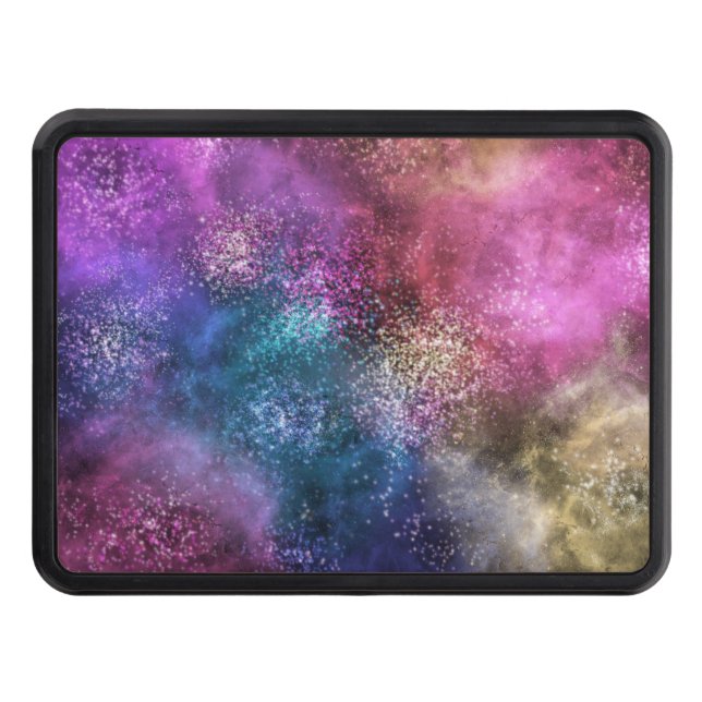 Colorful Galaxy Pattern Hitch Cover (Front)