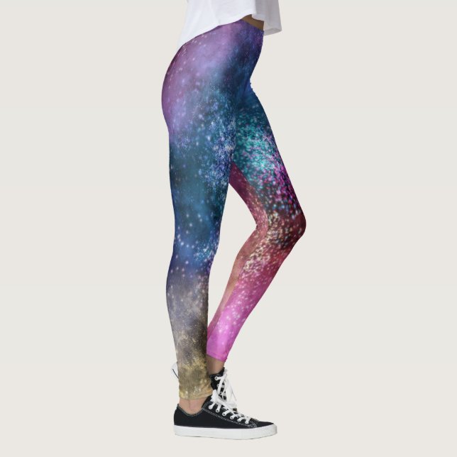 Colorful Galaxy Pattern Leggings (Right)