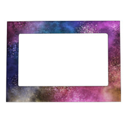 Colorful Galaxy Pattern Magnetic Frame