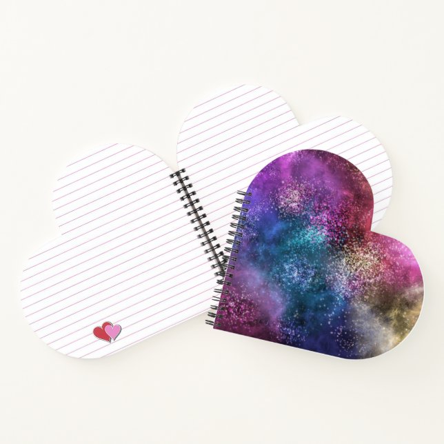 Colorful Galaxy Pattern Notebook (Inside)