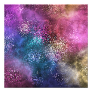 Colorful Galaxy Pattern Photo Print