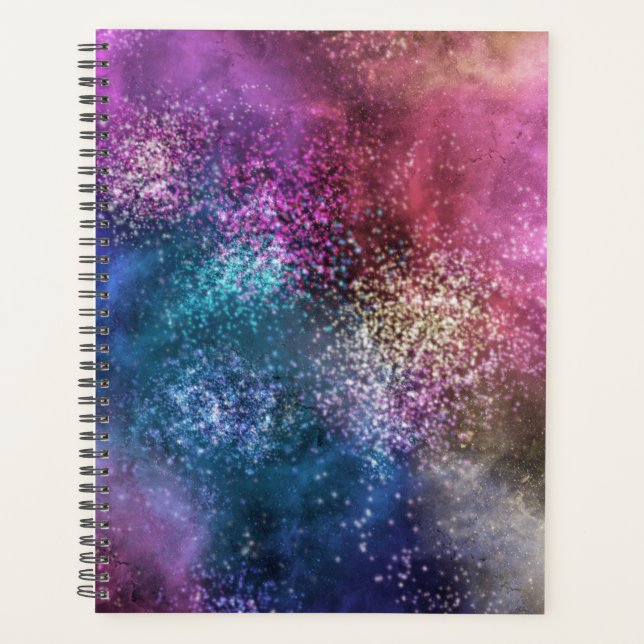 Colorful Galaxy Pattern Planner (Front)