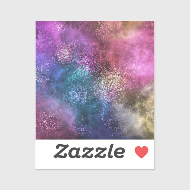 Colorful Galaxy Pattern Sticker (Sheet)