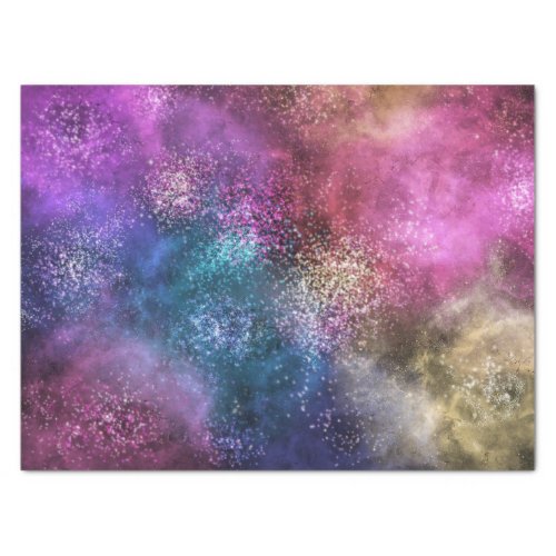 Colorful Galaxy Pattern Tissue Paper