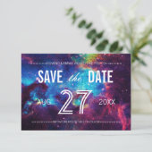 Colorful Galaxy Save the Date (Standing Front)
