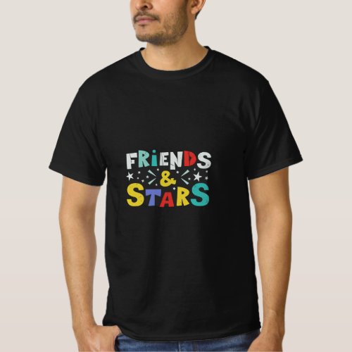 Colorful galaxy T_shirt design for friend group