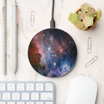 Colorful Galaxy Wireless Charger by SharonCullars at Zazzle