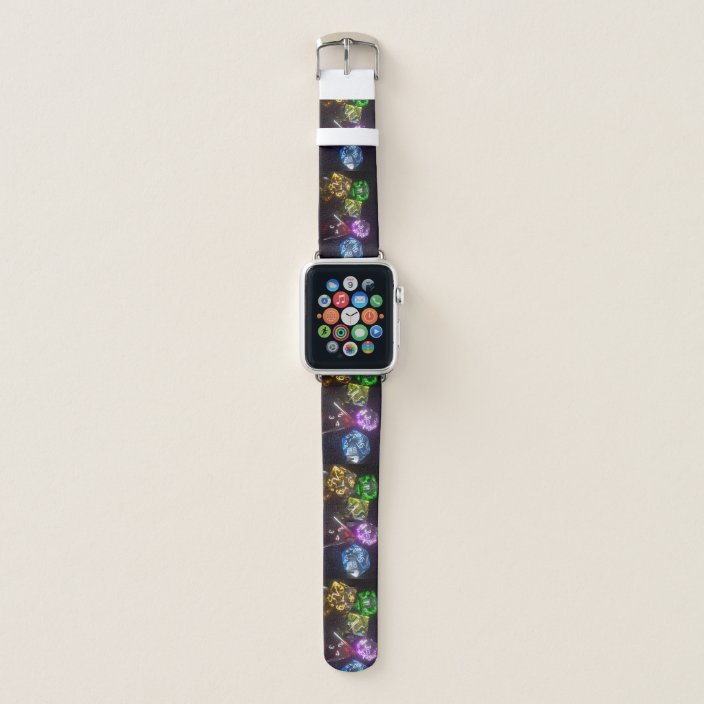 Colorful Game Dice Perfect Gift For A Gamer Apple Watch Band Zazzle Com